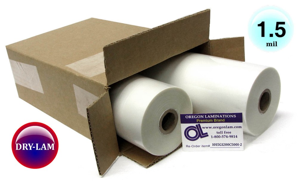 School-Lam Hot Laminating Roll Film 12-inch x 500′ on 1″ core 1.4 Mil [pk of 2]