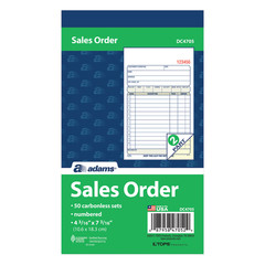 DC4705 – Adams Carbonless 2-Part Sales Book, 4 3/16″ x 7 3/16″ – 6 PACK