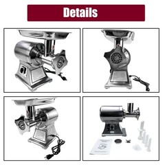 3200W Heavy Duty Commercial Electric Meat Grinder Sausage Maker Mincer Stuffer