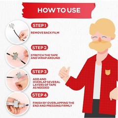 Self Fusing Silicone Tape for Plumbing Non-Adhesive Leak Seal Tape Waterproof
