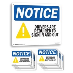 Drivers Are Required To OSHA Notice Sign Metal, Plastic, Or Decal – 5 or 10 Pack
