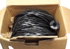 750 ft of General Cable 2090008 2PR AWS 2TPR 22AWG Glass Supported Drop Wire