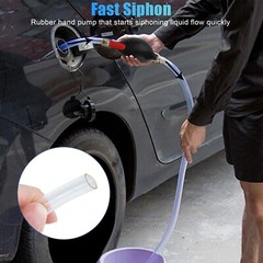 Gas Transfer Siphon Pump Gasoline Siphone Hose Oil Water Fuel Transfer Hand Pump