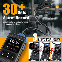 GD-02 Portable Gas Leak Detector 50000PPM Sound & Light Alarm Combustible Natura