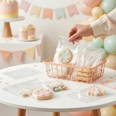 200ct Clear Resealable Cello Bags 3.5×5.5 Inch 1.4 Mil OPP For Treats Gifts Bake