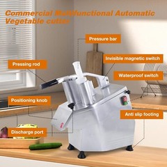 Vegetable Cutter Commercial Food Processor 5 Disks Fruit Vegetable Processor