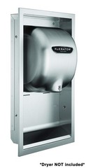 XLERATOR Recess Kit for Excel Dryer Hand Dryers, 40502 14 3/8 width, Silver
