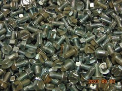 (LOT OF 50) 1/4-20 X 1/2″ Slotted Hex Washer Head Thread Cutting Machine Screws