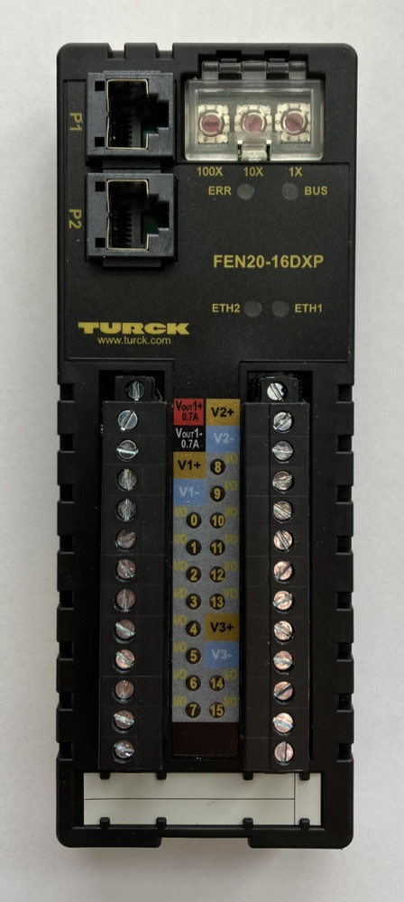 Turck FEN20-16DXP Compact IP20 Multiprotocol Ethernet I/O Station F/W Ver. 3.6
