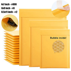 Kraft Bubble Mailers Assorted Sizes Self Seal Padded Shipping bags Waterproof