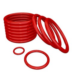 Silicone Rubber O Rings Metric Food Grade 1mm Cross Section 1-48mm ID,3-50mm OD