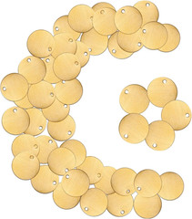 50 Pcs Round Brass Tags 1-1/4 Inch Diameter Gold Blank Metal Stamping Key