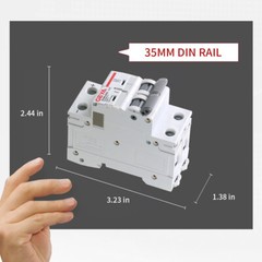 GEYA Solar DC MCB Mini Circuit Breaker 2Pole 6/10/16/25/32/40/50/63/80/100/125A