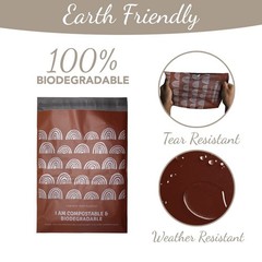 10 inches x 13 inches Compostable Mailers (50 Pack) Biodegradable Boho Design…