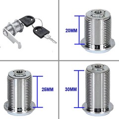 Lot Modern Cabinet RV Cam Locks Keyed Alike Secure Drawer File 3/4″ 1″ 1-1/8″