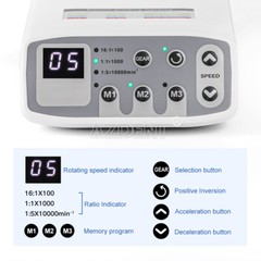 AZDENT Dental LED Brushless Electric Micro Motor/1:1/1:5/1:4.2 Handpiece