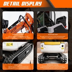 20HP Kubota EPA Mini Excavator | Hydraulic Thumb, Side Tilt & Wide Tracks