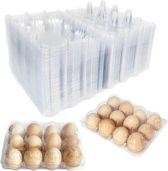 Durable Shatterproof Egg Cartons – 50-Pack 12-Count for Safe Transportation