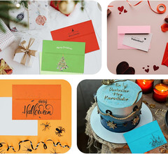 Colored Envelopes Self Seal A7 50 Pack, 10 Colors, 5.25 X 7.25 Printable Invita