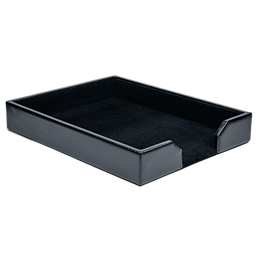 Dacasso Bonded Leather Desktop Tray Luxury Letter Holder Paper Organizer For