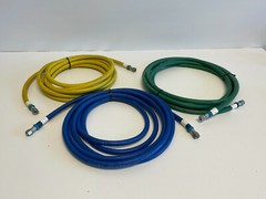 U10: Lot of 3 Thermoid 1/4″ 250# W.P Flex-Loc Hoses