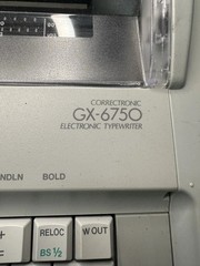 Brother Model GX-6750 Correctronic Electric Typewriter Tested Excellent