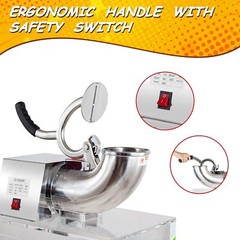 VNN 48L Electric Snow Cone Machine Ice Shaver Maker Shaving Crusher Dual Blades