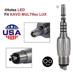 Dental LED Quick Coupler 4 Hole for KAV MULTIFlex LUX Fiber Optic Handpiece dk