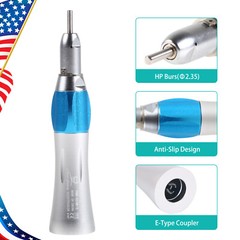 Yabang Dental Slow Low Speed Handpiece Straight Nosecone Air Motor 4Holes