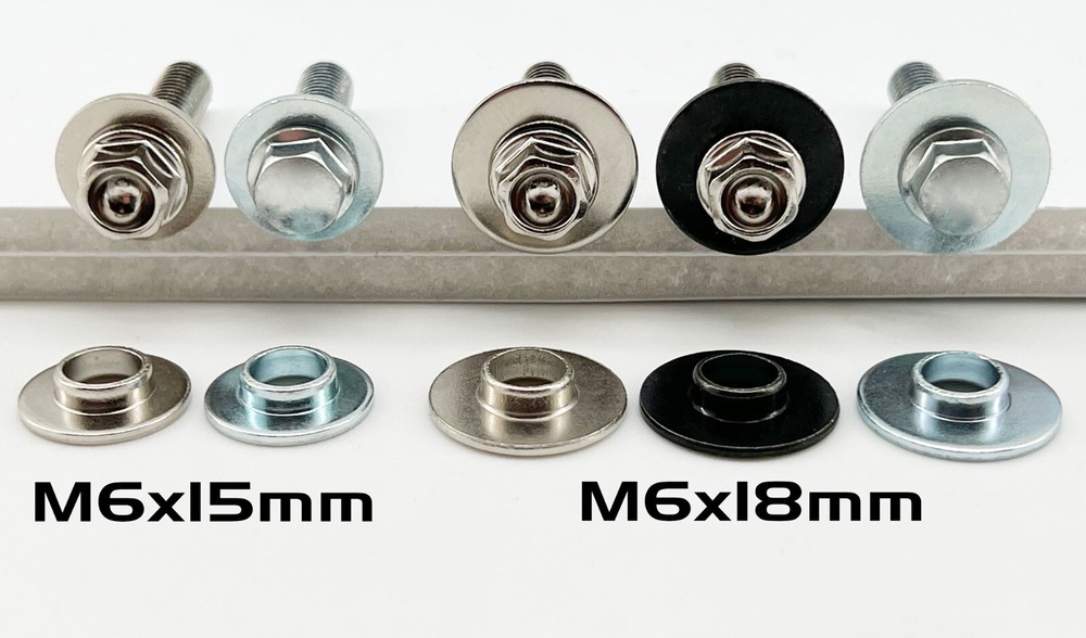 10pcs M6x15 or M6x18 Shoulder Washer Collar Fit Kawasaki KX250F KX450F Motocross