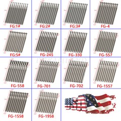 USA Dental Carbide Burs FG Round 19mm/Surgical Burs 25mm 40 Types For High Speed