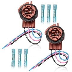 Red Wolf 3157 3156 Pre-Wired Socket Adapter Harness Pigtail Connector Plug
