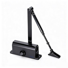 Automatic Door Closer for Home Adjustable Spring Hydraulic Door Closer Aluminum