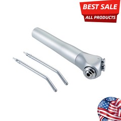 Dental 3 Way Air Water Spray Triple Syringe Handpiece/2 Nozzles Tips Tubes US