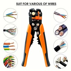 Self-Adjusting Insulation Wire Stripper cutter crimper Terminal Tool Pliers 8″