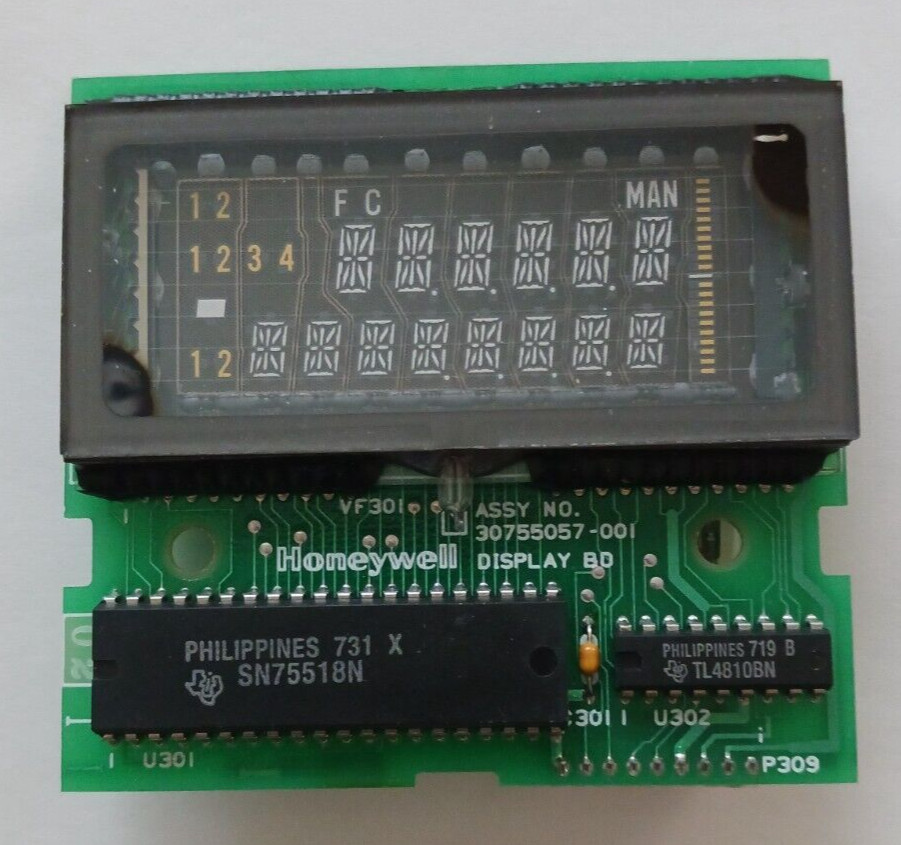 Honeywell VF301 Vacuum Fluorescent Display Board No.3075057-001