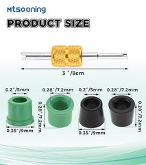 Mtsooning 100 PCS HVAC 1/4″ Quick Coupler Charging Gaskets, O-Ring Green