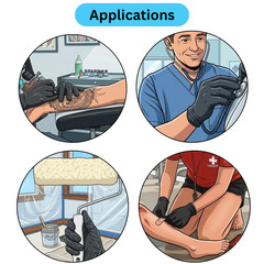 Black Nitrile Exam Powder-Free Disposable Gloves, Large 6 MIL, 1000 Pieces