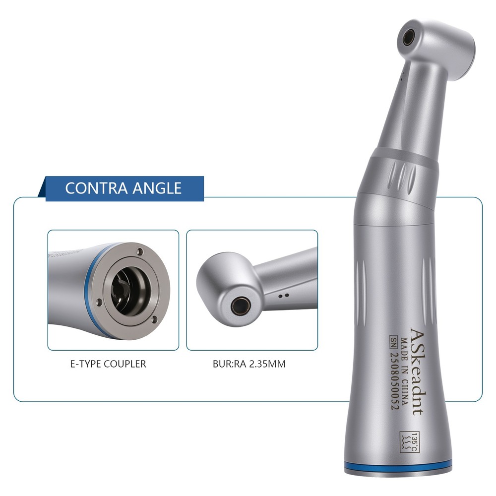 Dental (Electric LED Fiber Optic )Handpiece 1:5 / 1:1 Contra Angle inner water