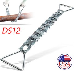 33″ Steel Pipe Descaler DS12 Zinc-Plated Steel Scale Remover Fits 3″ to12″ Pipes