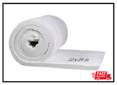 12 In. X 24 In. Ceramic Fiber Blanket Fireproof Insulation Baffle Rated to 2400F