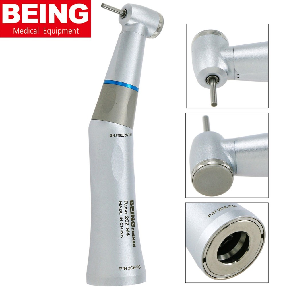 BEING Dental Slow Speed Handpiece Contra Angle Air Motor Straight 4 Hole KAVO