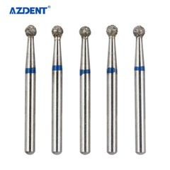5Pcs/Pack Dental Turbine Diamond Burs For High Speed Handpiece Friction Grip Bur
