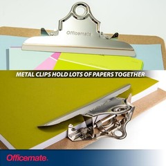 Officemate Recycled Wood Clipboard Letter Size Low Profile Clip 9 x 12.5 Brown