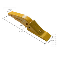5x Weld-on Flush Mount L2520N-2AH Bucket Shanks 2A Bucket Teeth with Pins