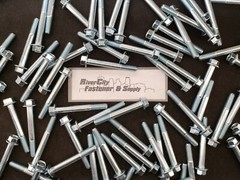 (4) M10-1.25×80 J.I.S. Small Head Flange Hex Bolt 10.9 10mm x 80mm M10x1.25×80