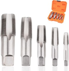 5-Piece NPT Pipe Tap Set, NPT Tap and Die Set with 1/8″, 1/4″, 3/8″, 1/2″ and