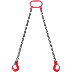 VEVOR 5/16″ x 5′ Chain Sling 2 Legs G80 Lifting Chain with Grab Hooks 6600 lbs