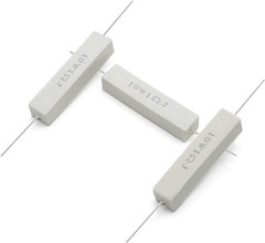 10PCS 10W 1 Ohm Ceramic Resistor, Power Resistor Assortment Ce Size: 10W 1 Ohm