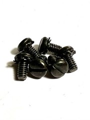 1/4-20X1/2 Pan Head Machine Screw Sems Black Oxide external star washer attached